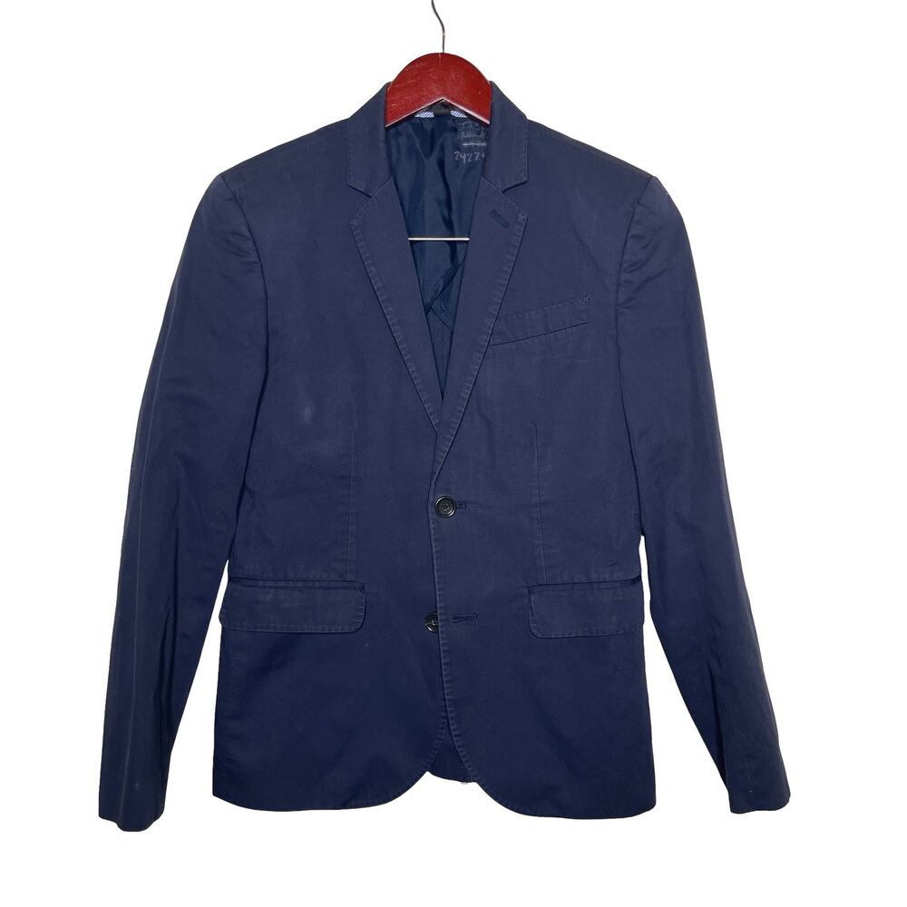 Crewcuts J Crew boy washed navy blazer sz 14